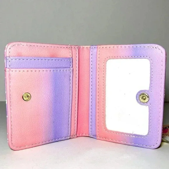 Luv Betsey Johnson Mini Purple Pink Ombre Bag Wallet NWT - Picture 4 of 5